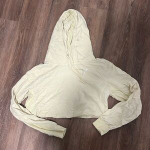 Gymshark Yellow Cropped Sweatshirt